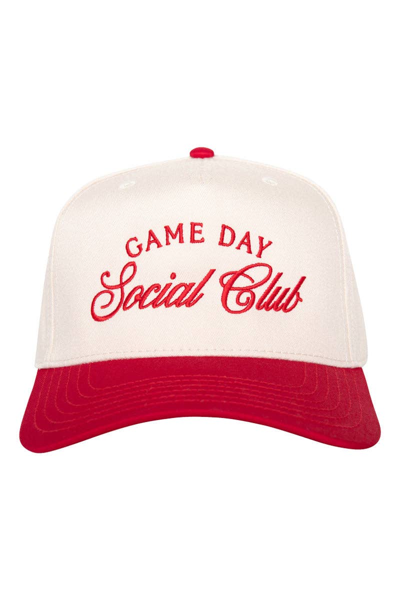 Game Day Social Club Two-Toned Vintage Hat: Black and Tan