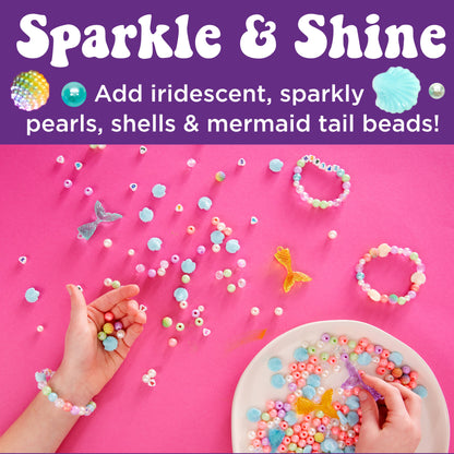 Bead Jewelry Jar Mermaid - DIY Bracelet Craft Kit for Kids