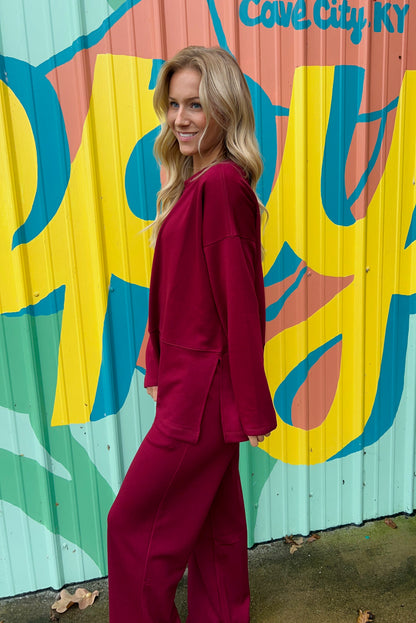Dark Burgundy Matching Set