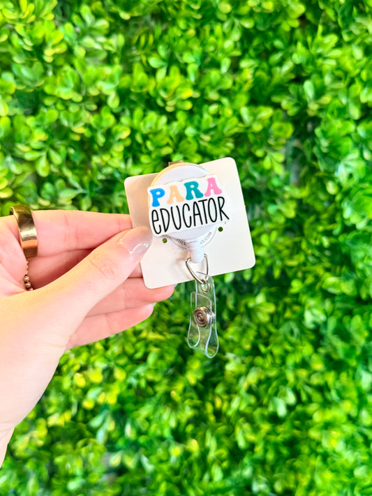 Para Educator Badge Reel