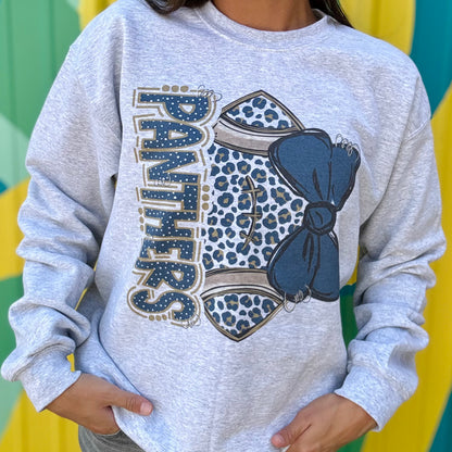 Panthers Cheetah Print Football Sweatshirt
