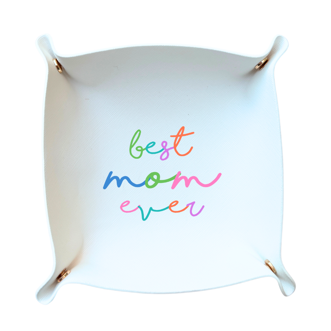 Best Mom Ever Gift Tray | Mother's Day gift, 3 colors: White