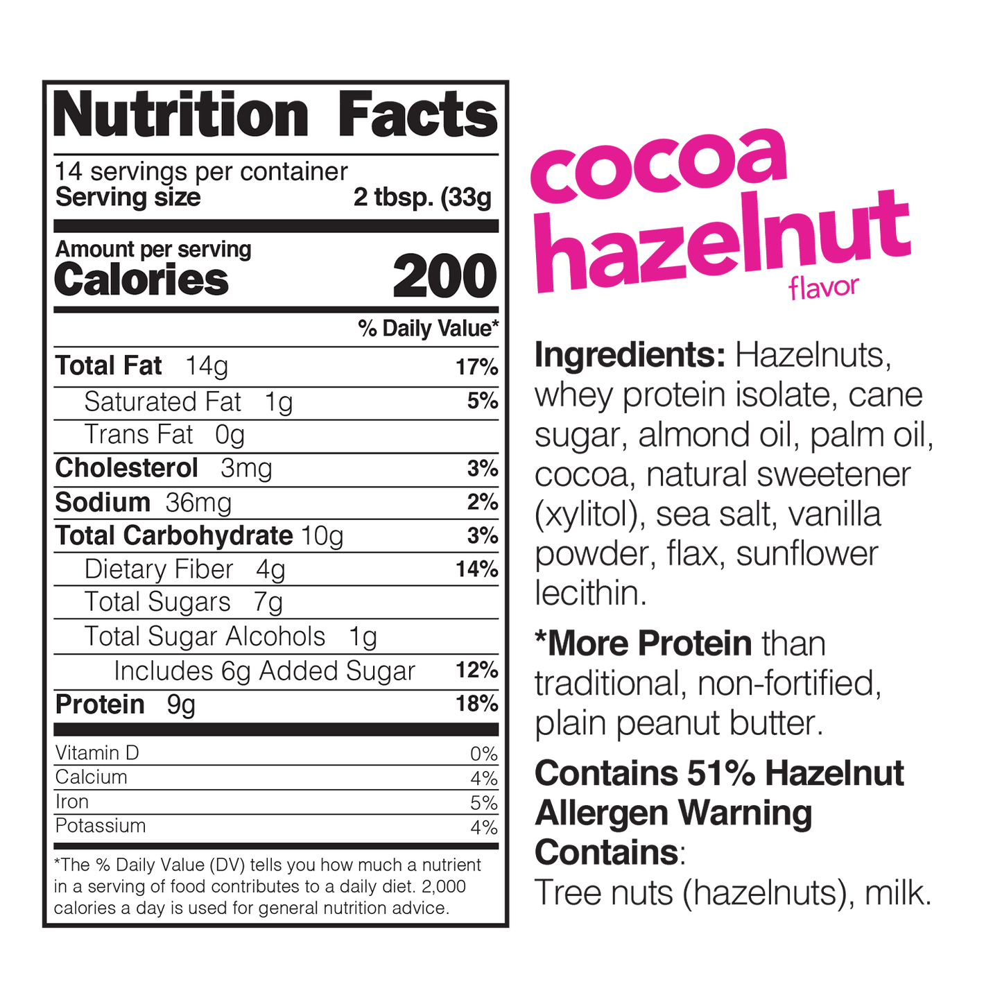 Cocoa Hazelnut High Protein Spread