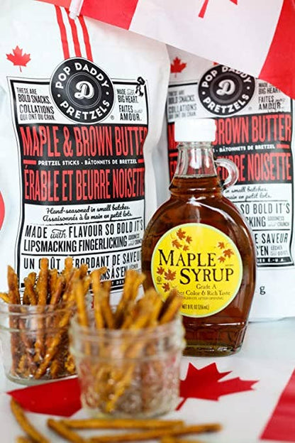 Pop Daddy – Maple & Brown Butter Seasoned Pretzels 7.5oz