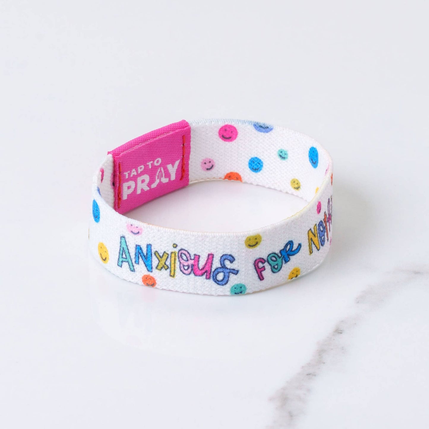 Tap To Pray™ - Kingfolk Series Wristband - Anxious for Nothing: Medium