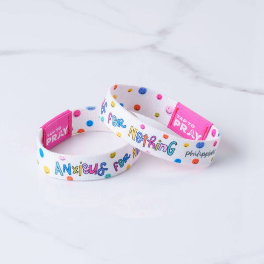 Tap To Pray™ - Kingfolk Series Wristband - Anxious for Nothing: X-Small