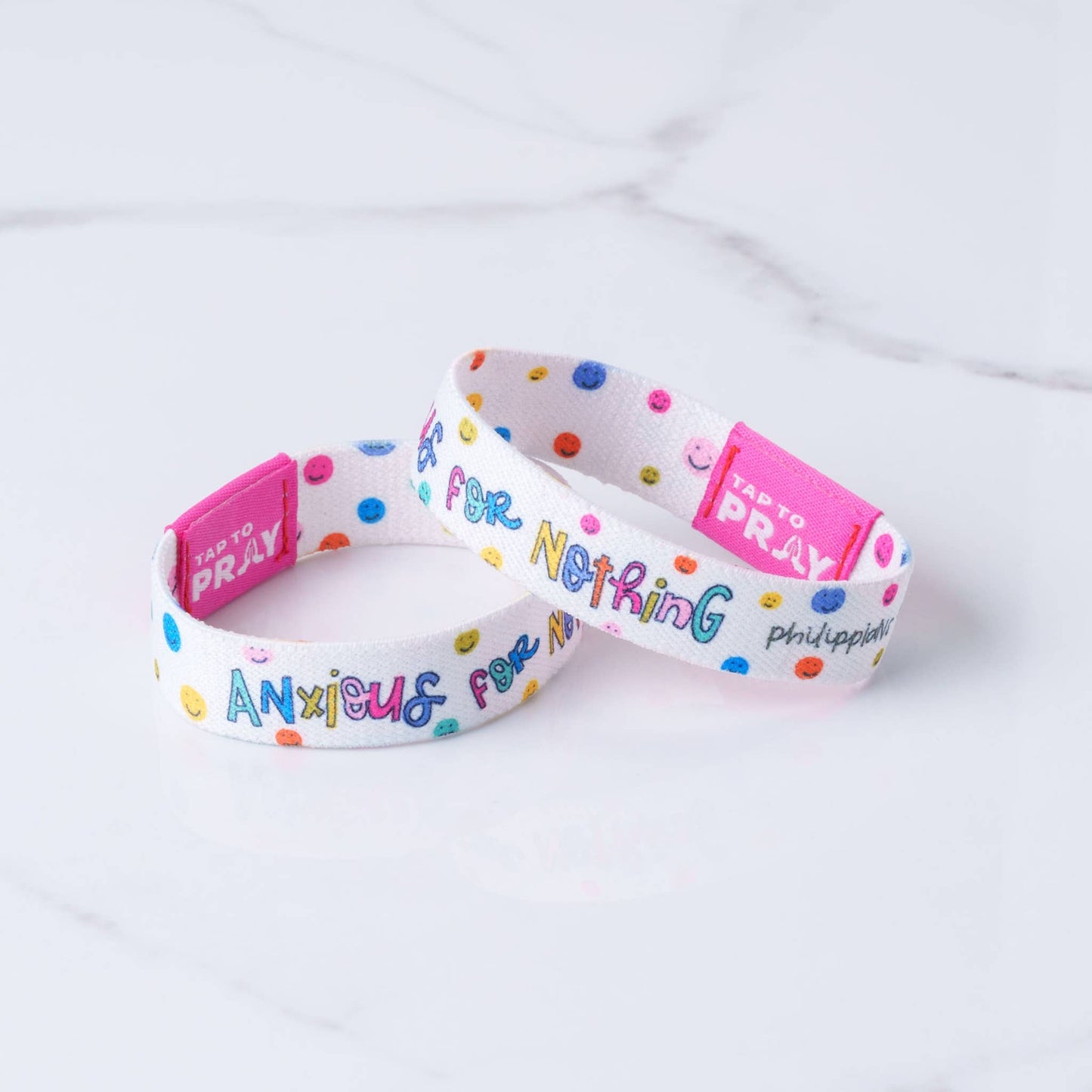 Tap To Pray™ - Kingfolk Series Wristband - Anxious for Nothing: Small