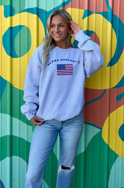 All-American Alpha Omicron Pi Sweatshirt