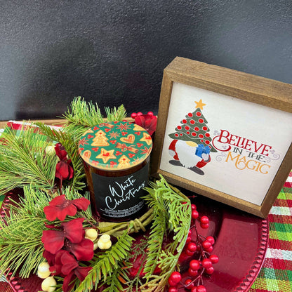 Christmas Cookies Pattern Lid - Soy Wax Holiday Candles: A Christmas Candle
