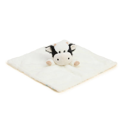 Black and White Cow Lovey Blanket Warmies