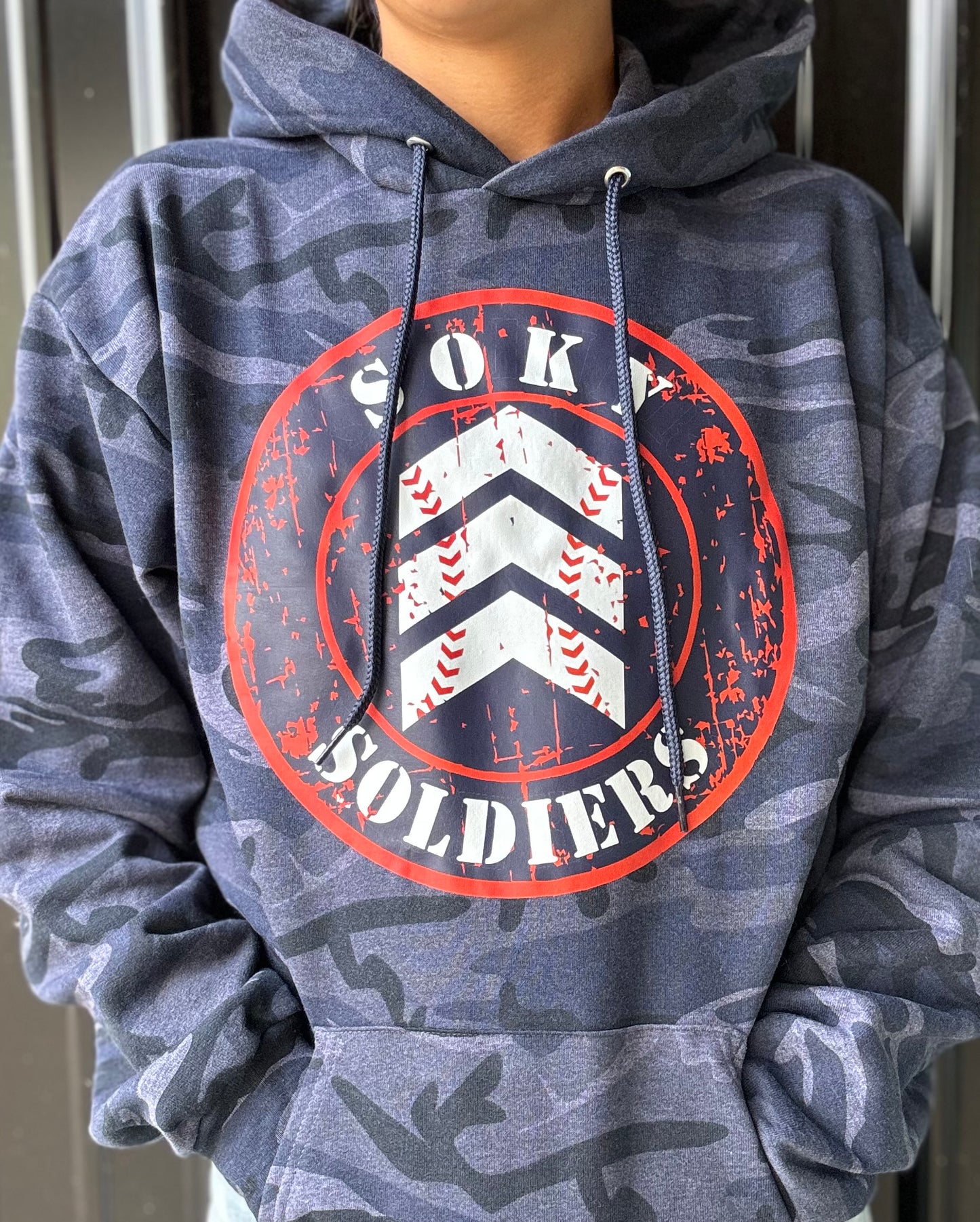 SOKY Soldiers Navy Camo Crest Sweatshirt