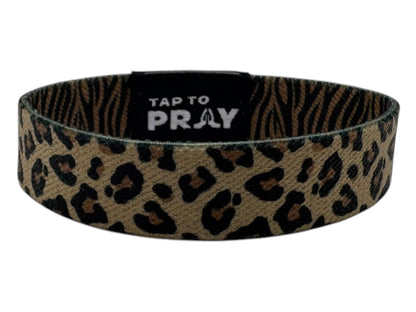 Tap To Pray™ Wristbands - Safari Leopard: Small
