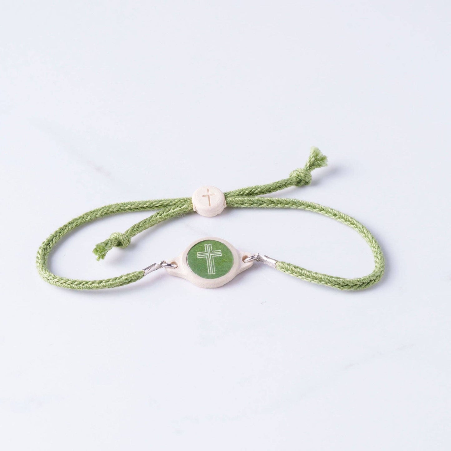 Tap To Pray® Survivor Series Bracelet: Moss + Cross