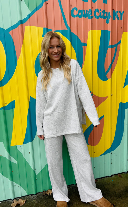 Heather Gray Matching Set