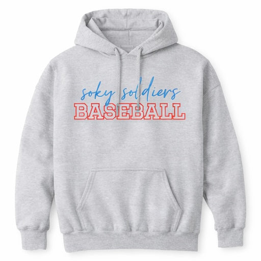 SOKY Soldiers Script Hoodie - Ash Grey