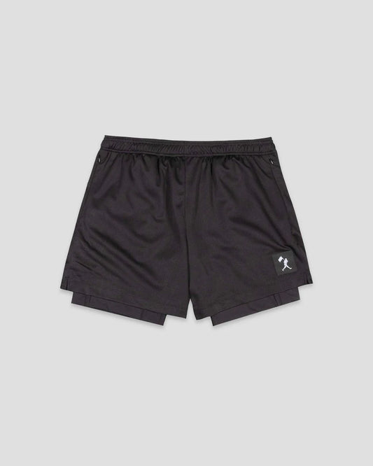 Baseballism Diamond Air Liner Mesh Youth Training Shorts - Black