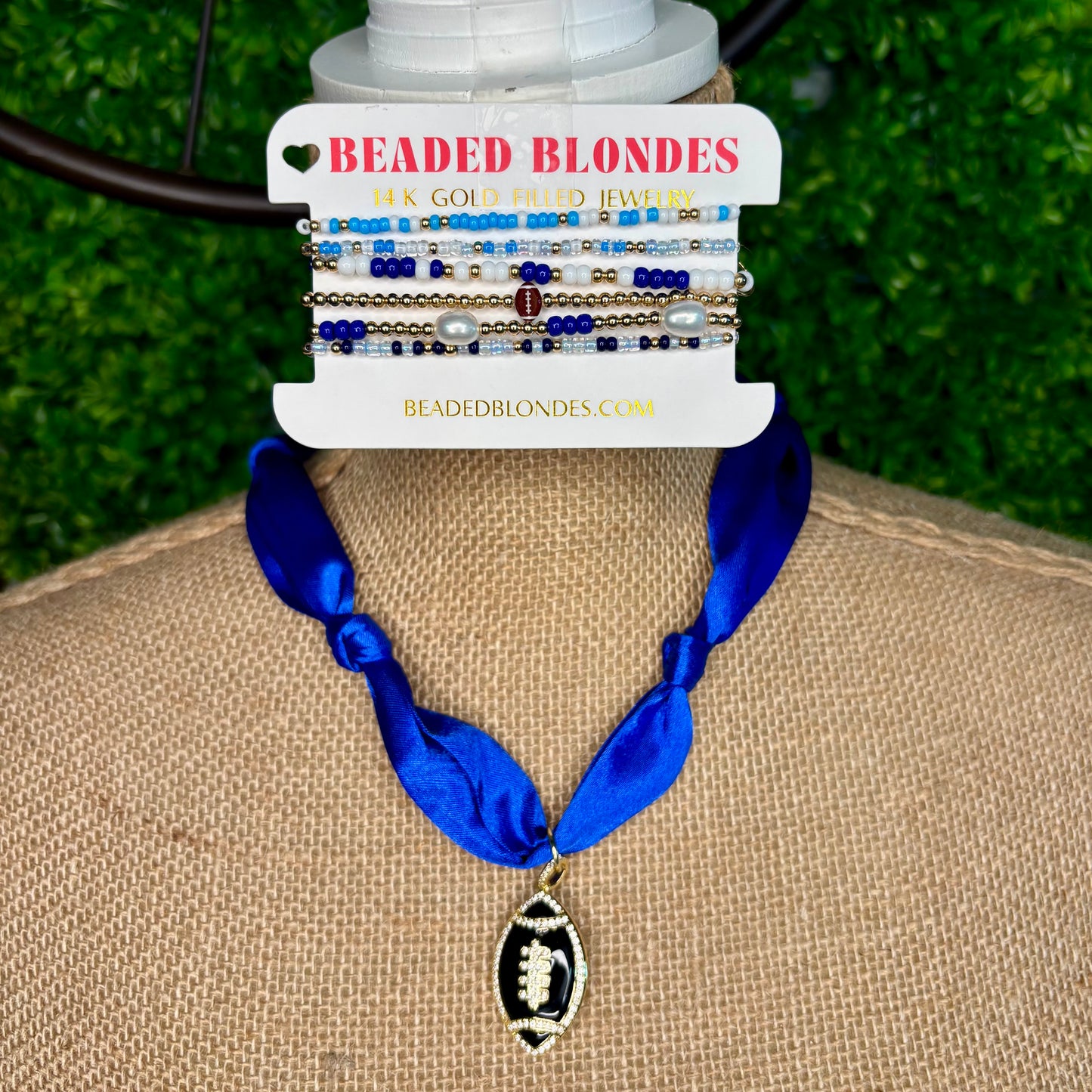 Football Scarf Necklace (Options)