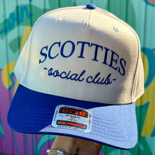 Scotties Social Club Embroidered Two Tone Snapback Trucker Hat
