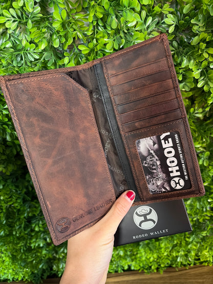 Hooey Austin Brown Aztec Embossed Rodeo Wallet