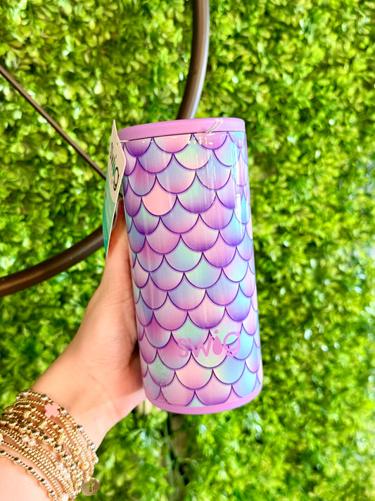 Swig Mermaid Skinny Can Cooler 12 Oz