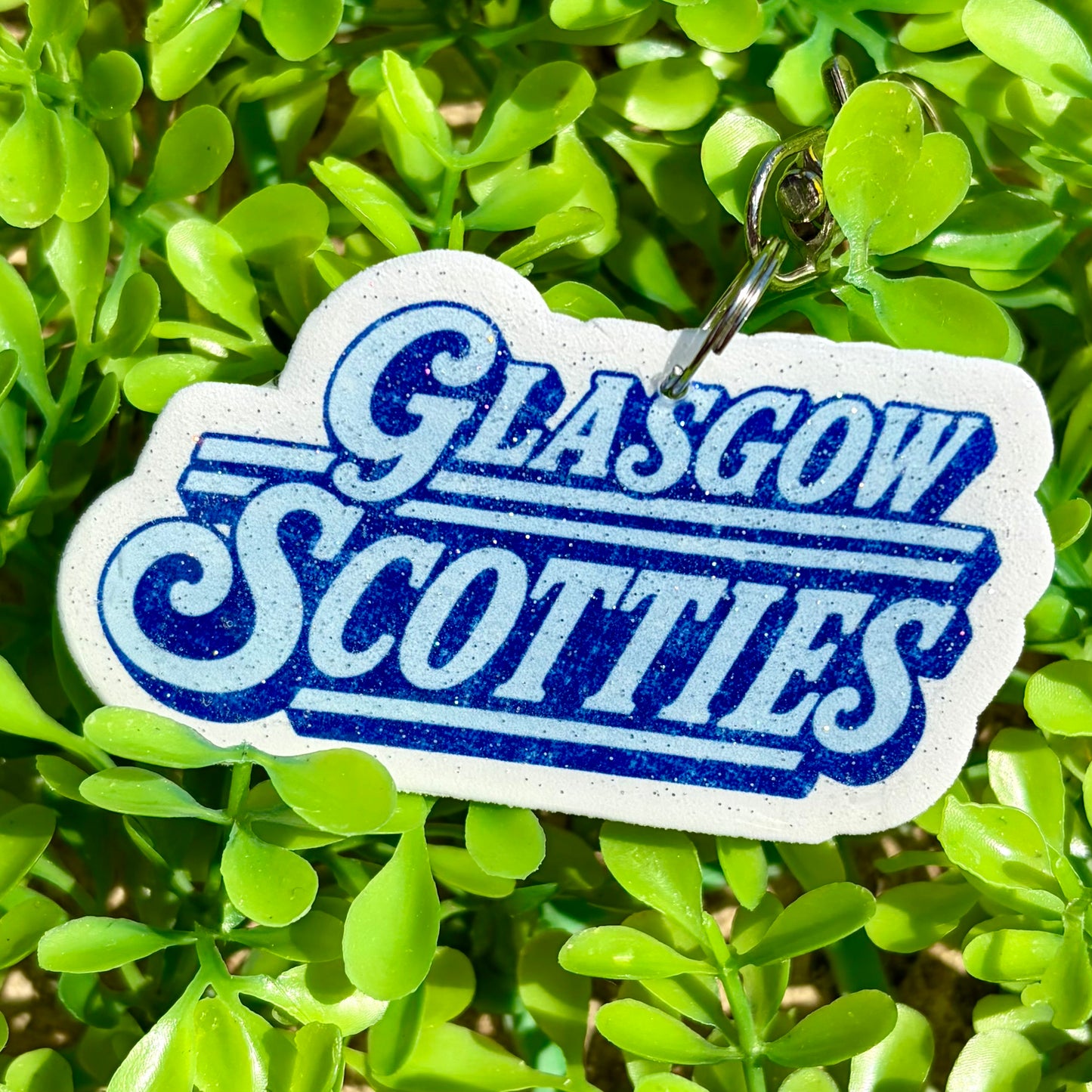 Retro Glasgow Scotties - XL Bag Charm with Clip