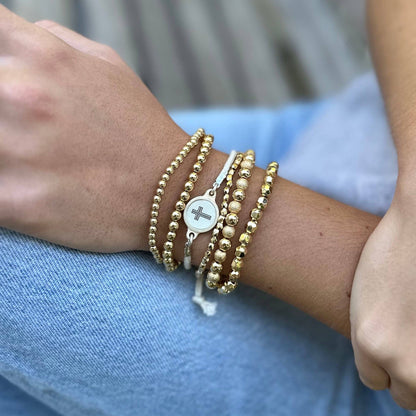 Tap To Pray® Survivor Series Bracelet: Moss + Cross
