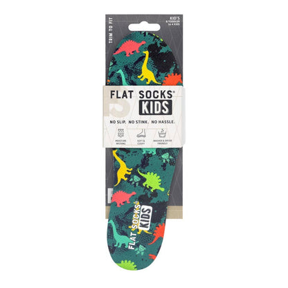Dinosaur FLAT SOCKS Kids: 8 Toddler to 4 Kid's
