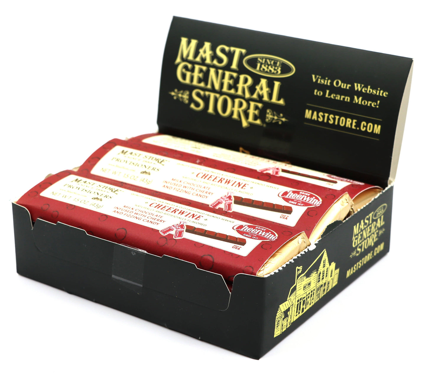 Mast General Chocolate Bar - Cheerwine, 12ct
