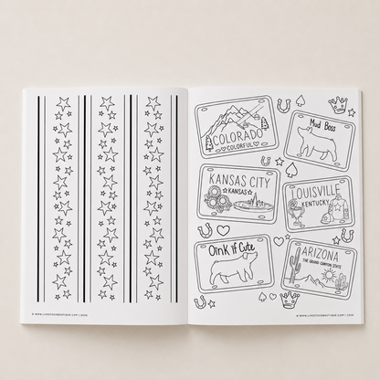 Little Stock Show Life: Going There with Hogs | Livestock Coloring Book for Kids