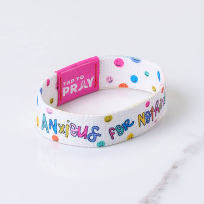 Tap To Pray™ - Kingfolk Series Wristband - Anxious for Nothing: Medium