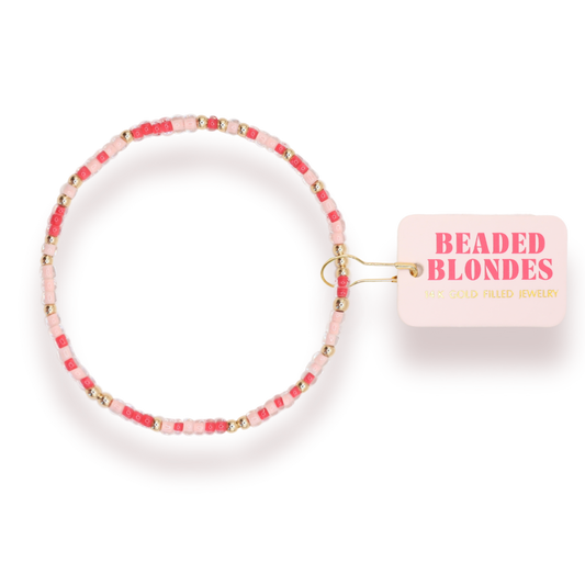 Alpha Omicron Pi Sprinkle Bracelet: Standard 6.75 inch