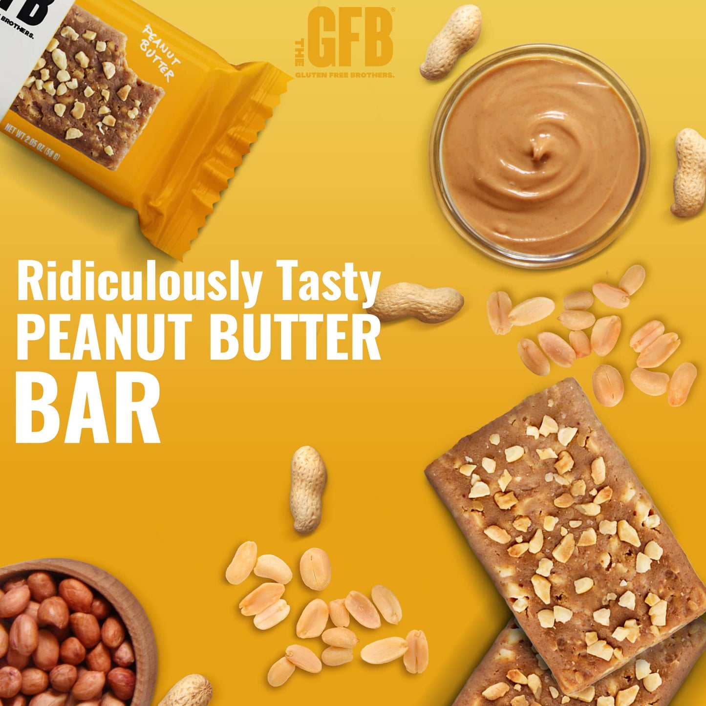 The GFB: Peanut Butter Protein Nutrition Snack Bar
