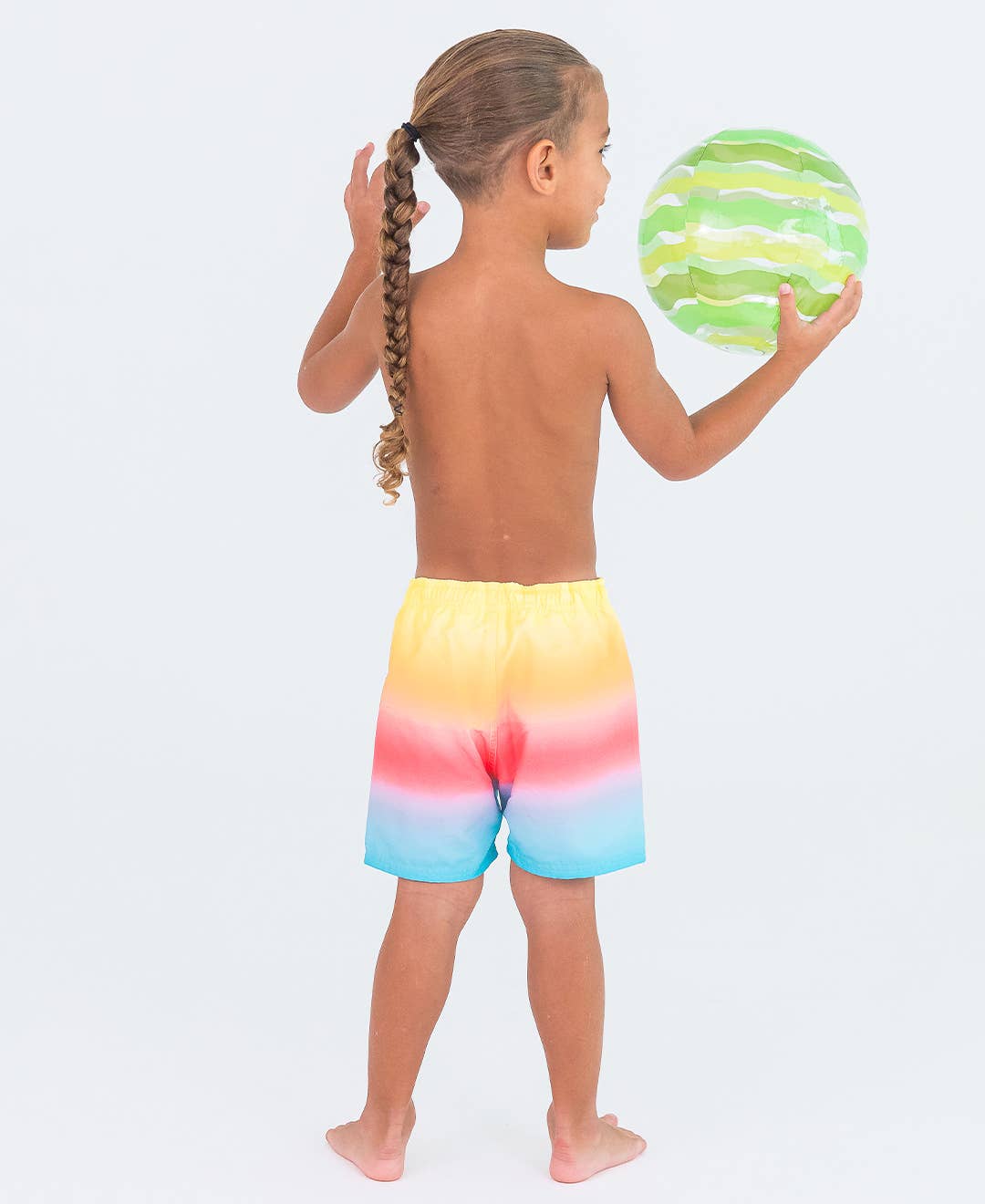 Beach Paradise Swim Trunks: 2T / Multi-Color