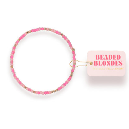 Flamingo Sprinkle Bracelet: Standard 6.75 inch