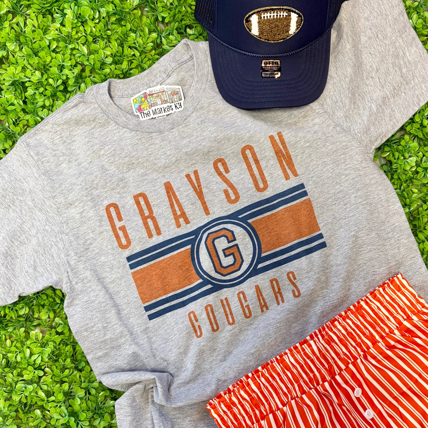 Grayson County Cougars Vintage Tee (Youth & Adult)