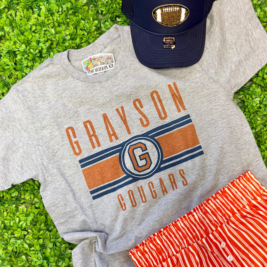 Grayson County Cougars Vintage Tee (Youth & Adult)