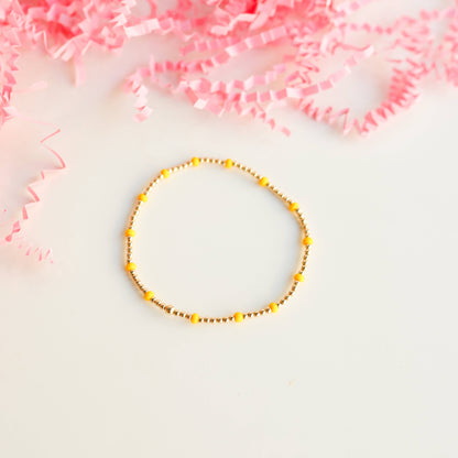 Dainty Poppi Bracelet in Yellow: Standard 6.75 inch