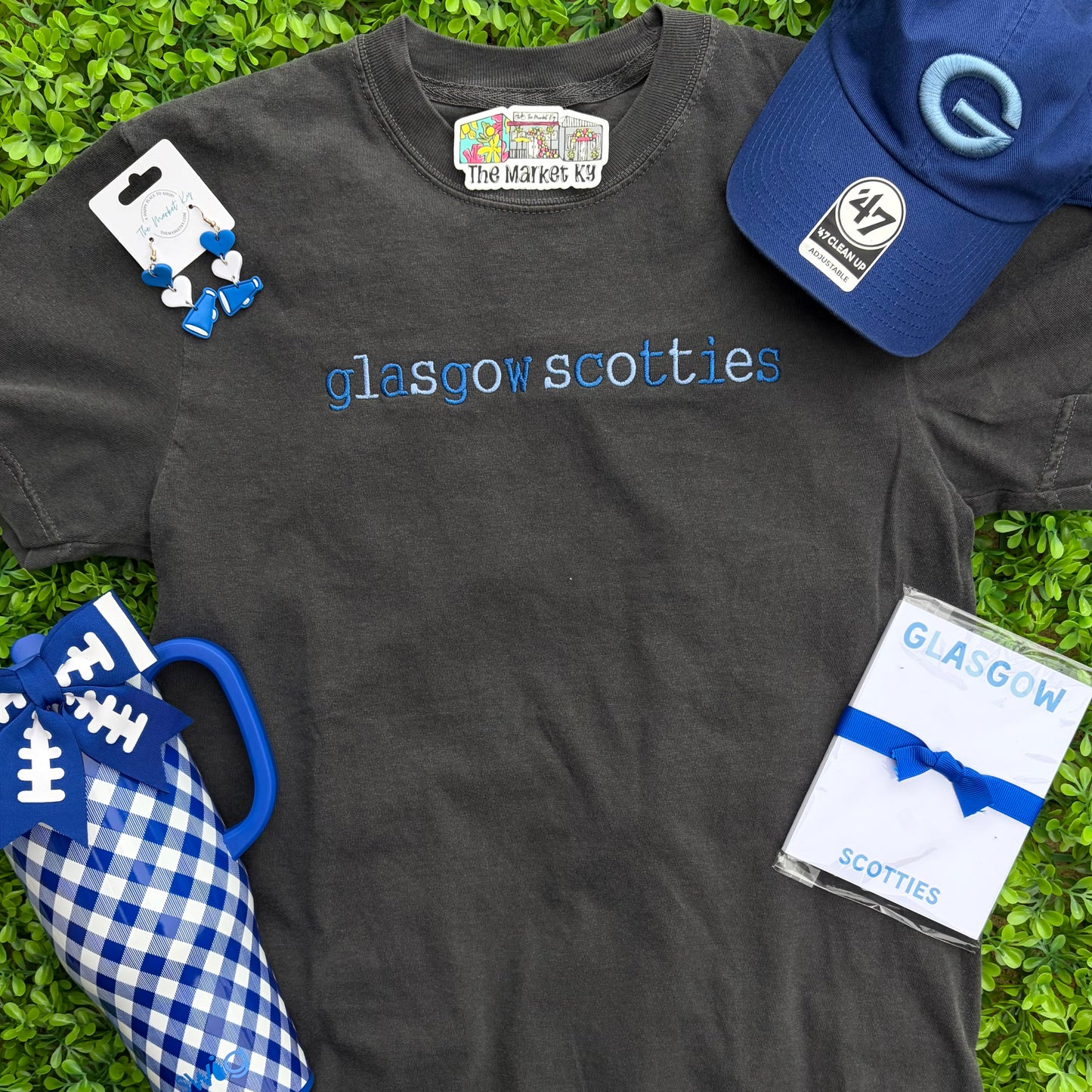 Glasgow Scotties Embroidered Comfort Colors Tee (Youth & Adult)