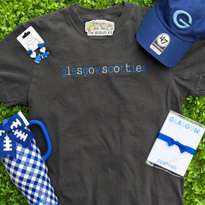 Glasgow Scotties Embroidered Comfort Colors Tee (Youth & Adult)