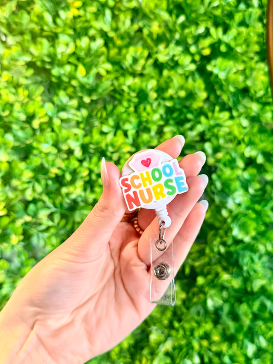 School Nurse Badge Reel