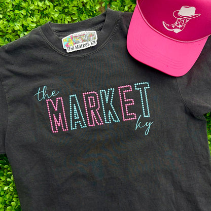 The Market Ky Embroidered Spirit Stud Comfort Colors Tee