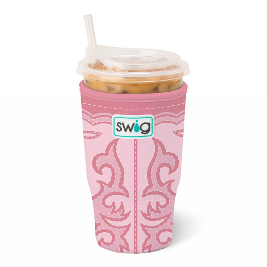 Boot Scootin’ Pink Swig Iced Cup Coolie (Large)