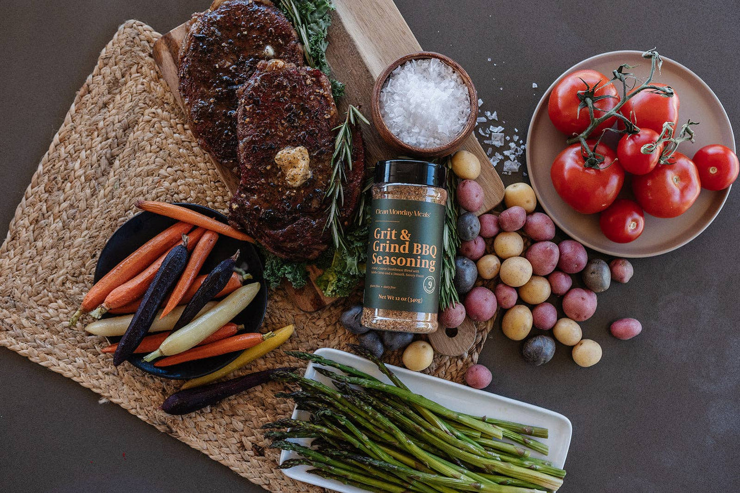 Grit & Grind BBQ Seasoning: Standard 12 oz
