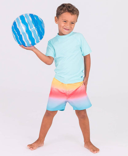 Beach Paradise Swim Trunks: 2T / Multi-Color