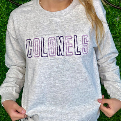 Colonels Spirit Stud Embroidered Sweatshirt