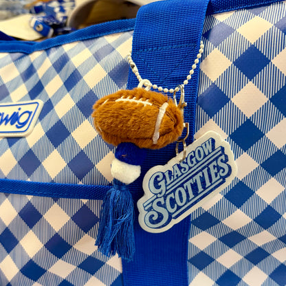 Retro Glasgow Scotties - XL Bag Charm with Clip
