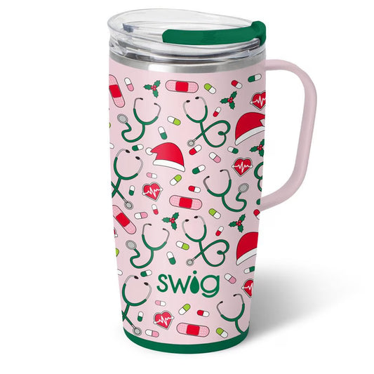 Santa’s Scrubs Swig Travel Mug 22oz