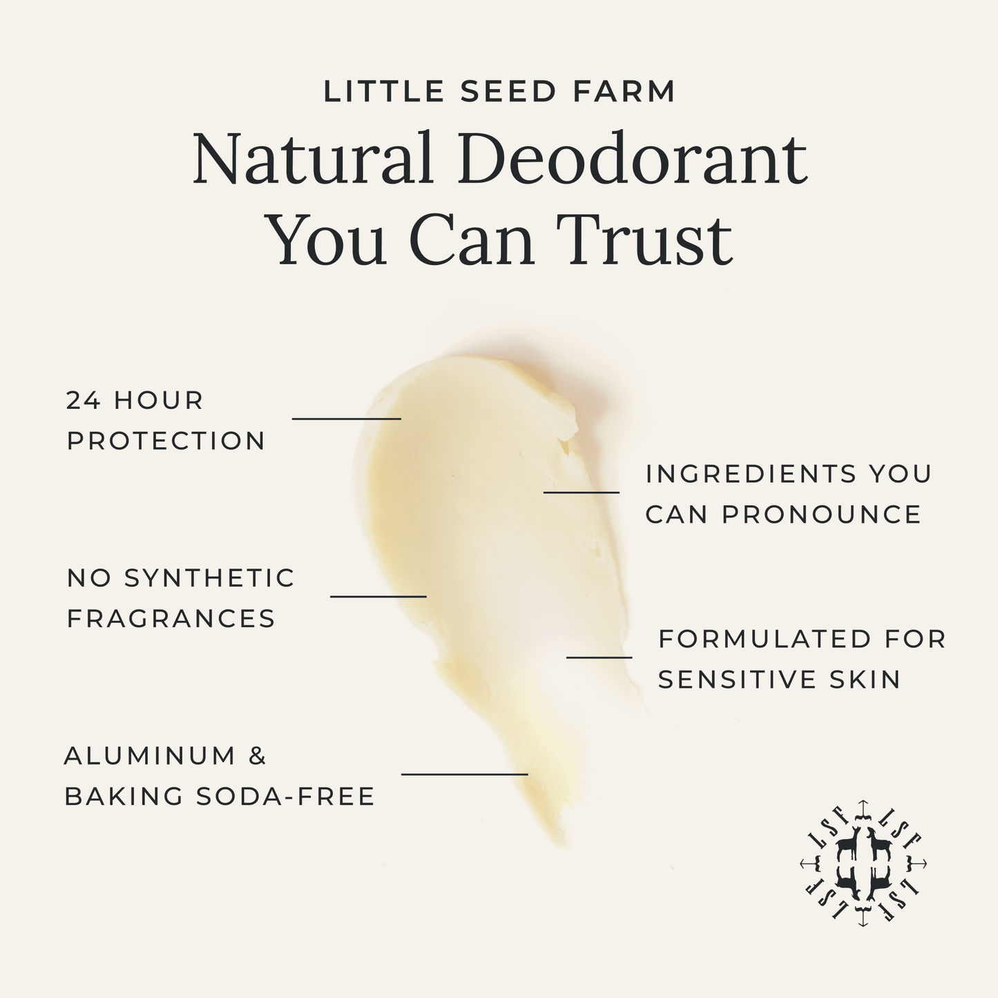 Unscented Deodorant Cream