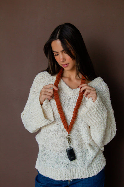Cozy Rust Lanyard