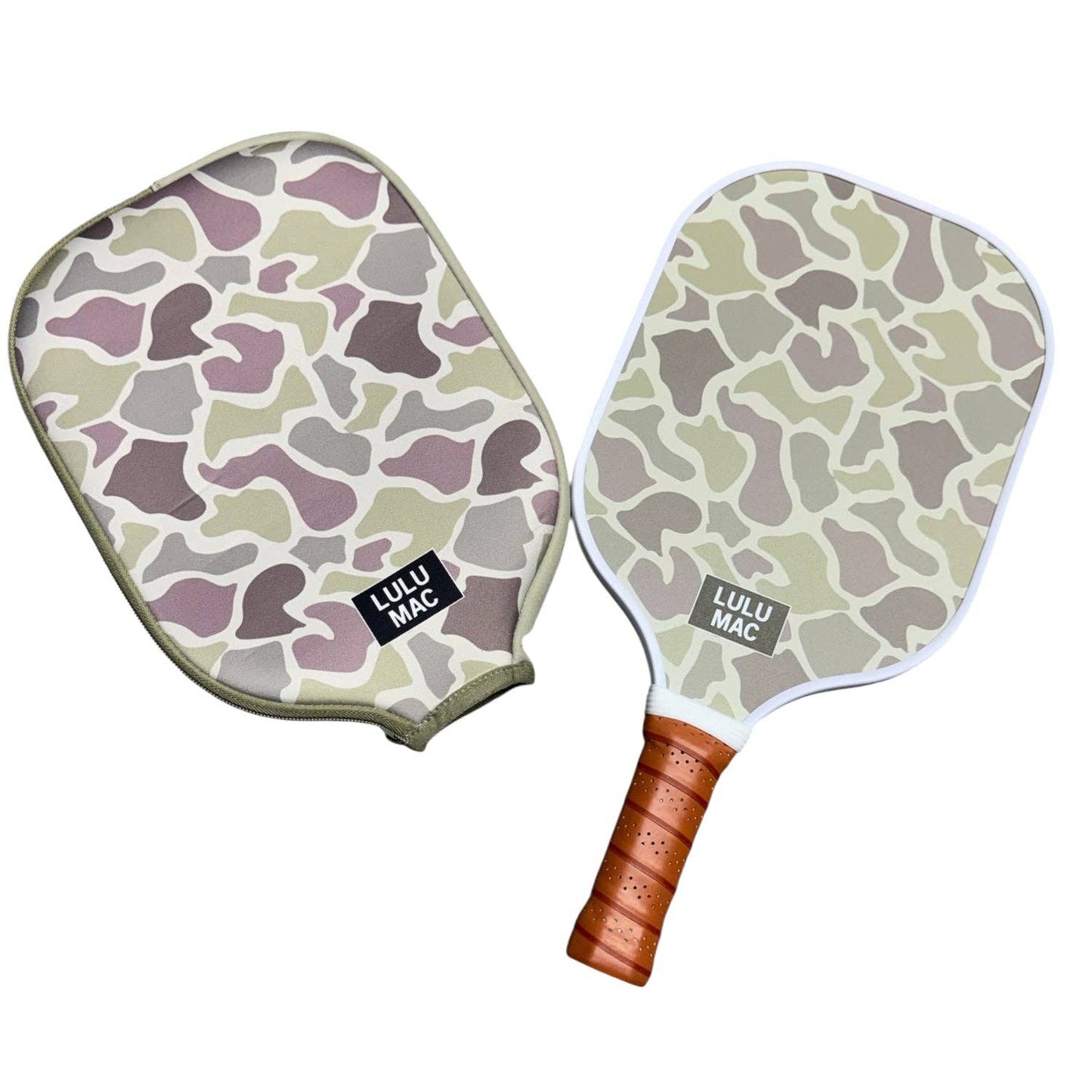 LuluMac Pickleball Paddle + Case: Camo